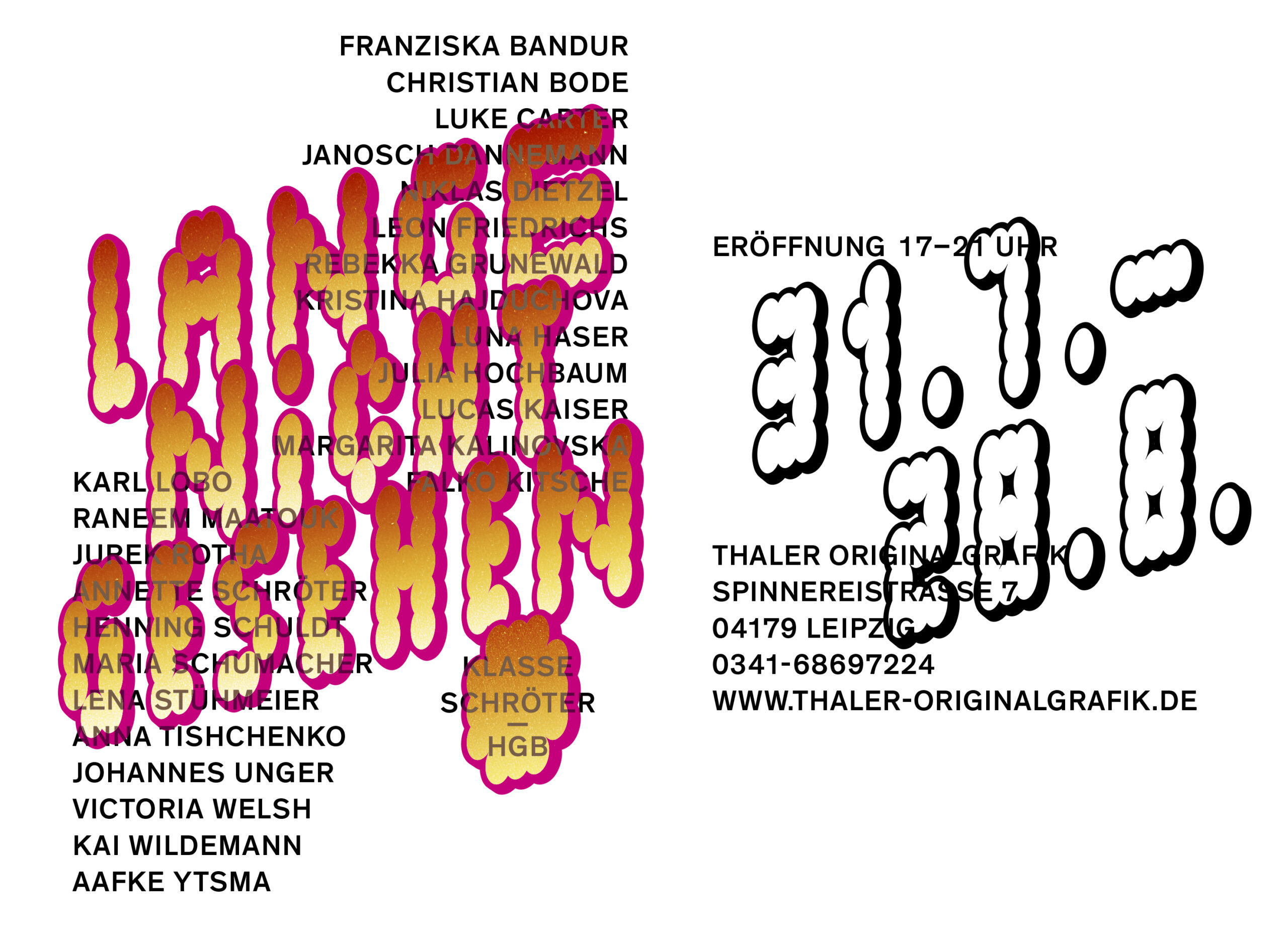 HGB Leipzig Klasse für Malerei und Grafik