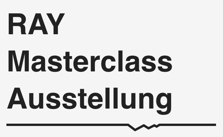 HfG-Offenbach: RAY Masterclass Ausstellung